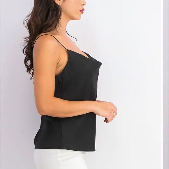 LEYDEN WOMEN'S COWLNECK JACQUARD CAMISOLE SIZE XS - Picture 2 of 4